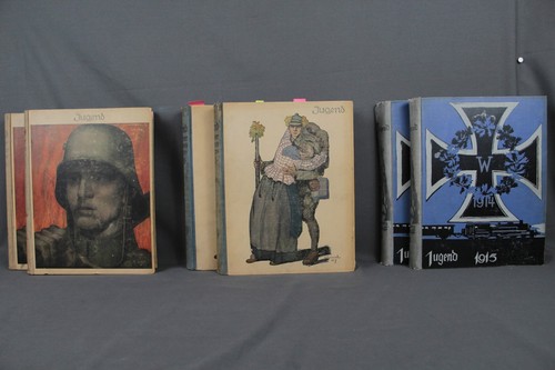 Die Jugend gebunden Jahresausgaben 1915 1918 1919 Kriegsausgaben Zeitschrift - 第 1/18 張圖片