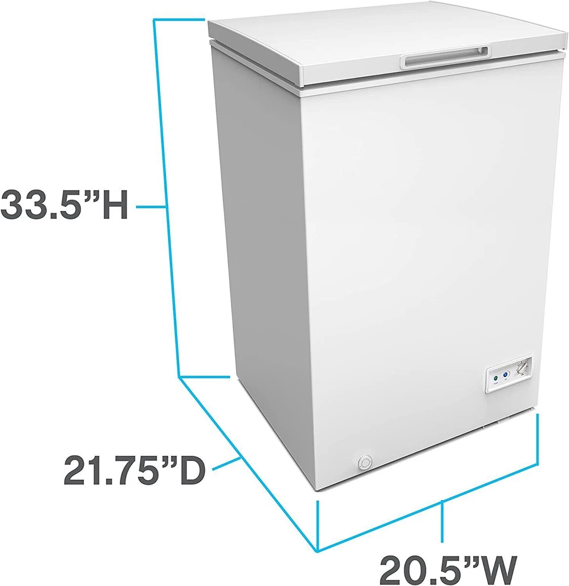 Avanti 10-cu ft Manual Defrost Chest Freezer (White) in the Chest Freezers  department at