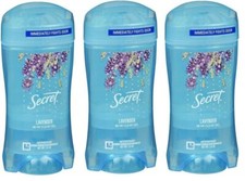 Secret Lavender Clear Gel Antiperspirant 2.6 Oz X 3 Packs