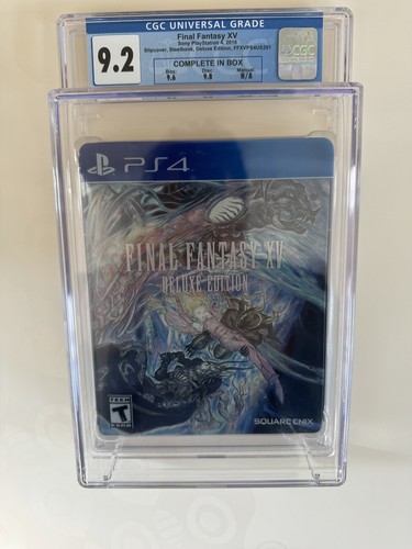 CGC Graded 9.2 Final Fantasy XV Deluxe Steelbook Edition PS4 CIB - Bild 1 von 2