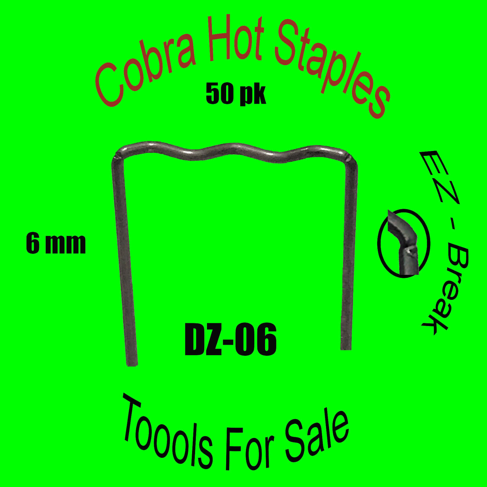 Cobra Hot Staples DZ-06 Z-Pattern 6mm
