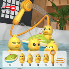 Cute Duck Electric Water Spray Bath Toy   Interactive Baby Bath Toy for Boys
