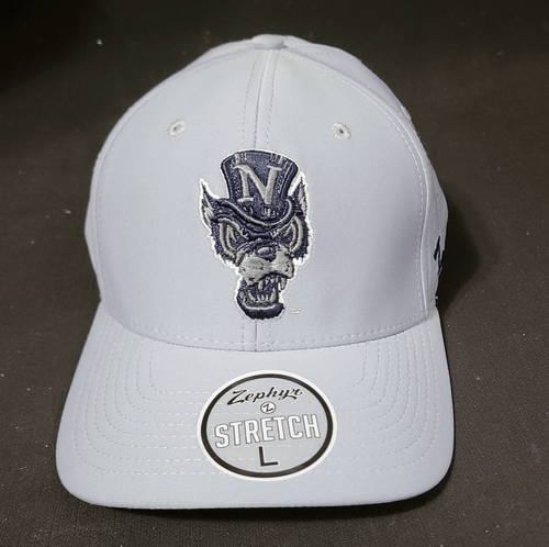 Zephyr Hats Stretch Collection University Of Nevad Wolfpack Size L Gray