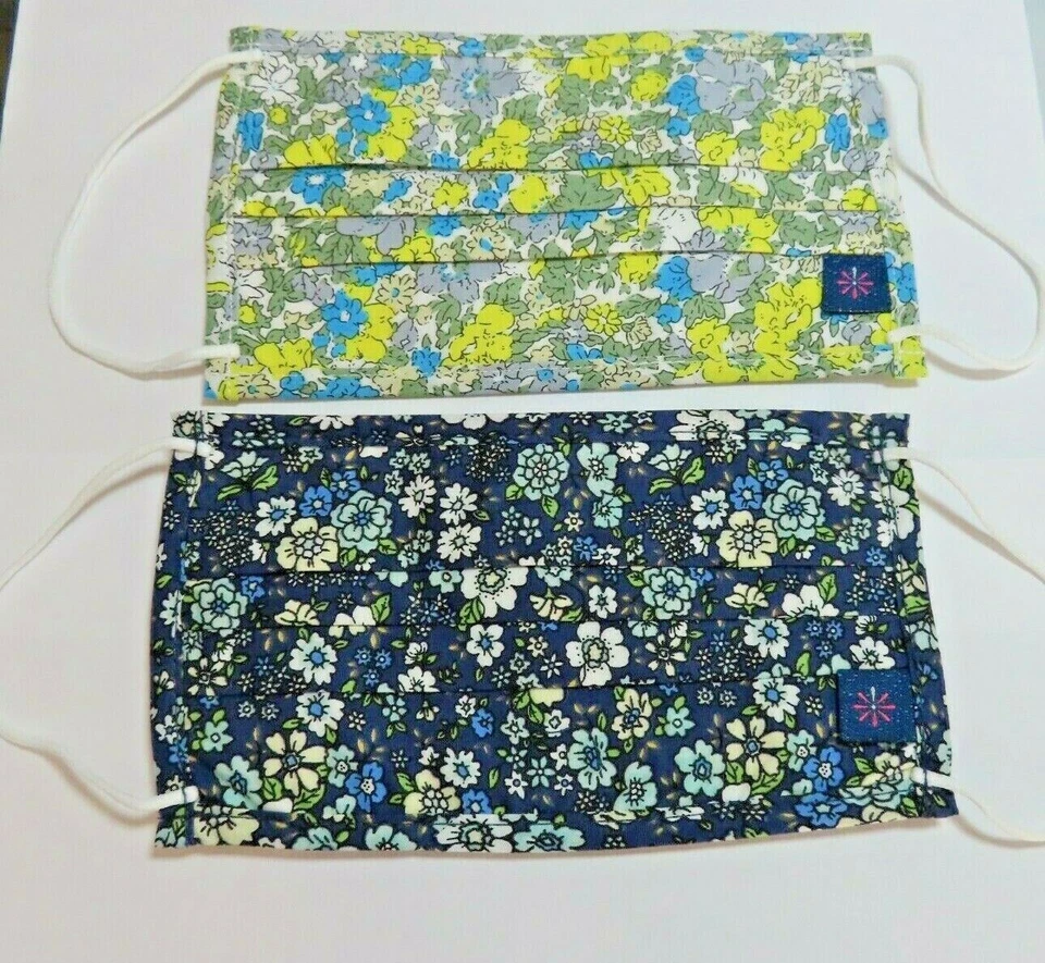 Isaac Mizrahi Set of 2 Floral Printed Cloth Face Mask Coverings Painterly Floral - Image 2 of 4