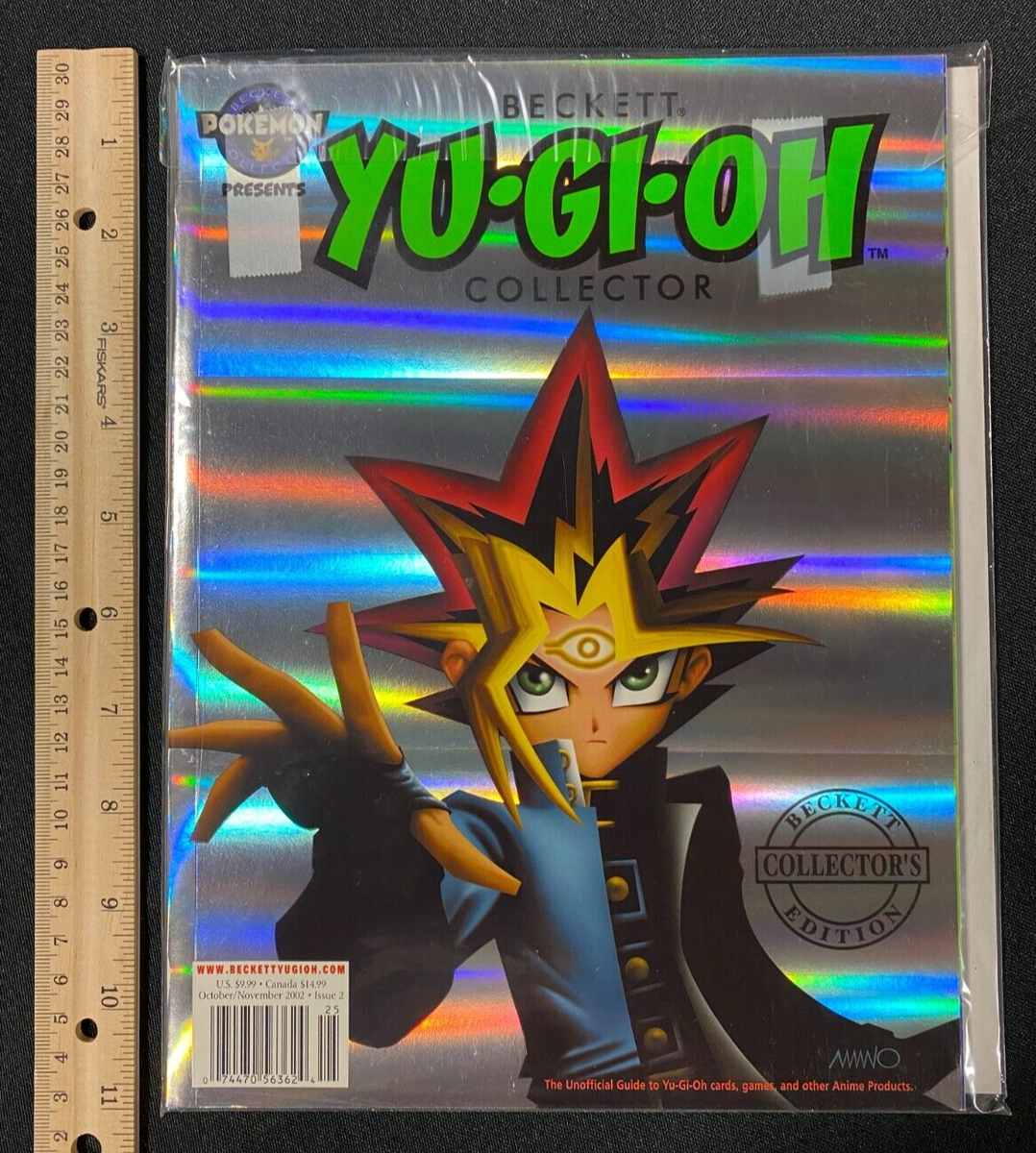 BGS ガチアクタ 2巻 BECKETT鑑定済 9.6 OCT/NOV 2002 YU-GI-0H BECKETT COLLECTOR YUGI MUTOU FOIL COVER