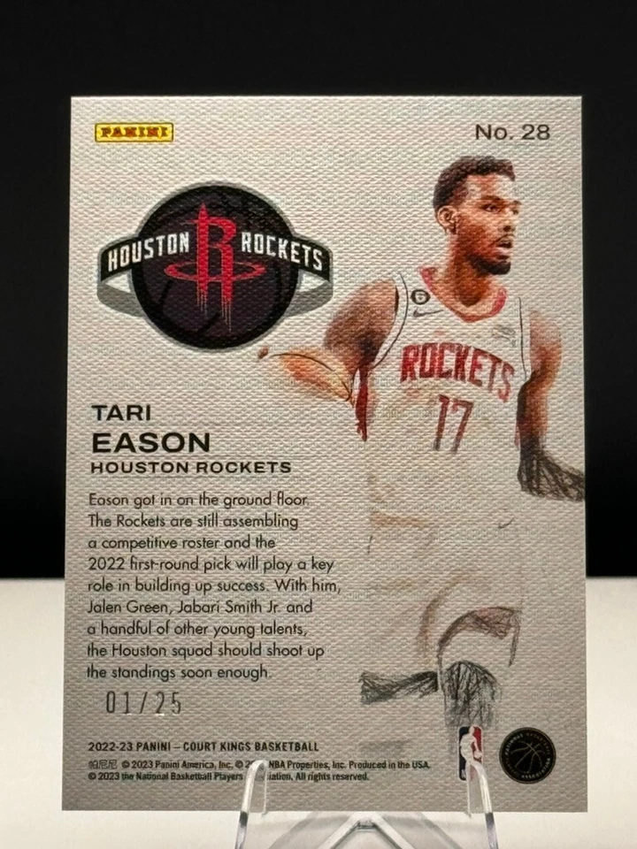 2022 Court Kings Tari Eason Works in Progress Sapphire 01/25 #28 - Image 4 of 4