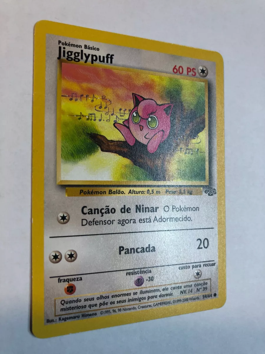 Pokémon Jigglypuff 54/64 Jungle Set 2000 (Tiny Crease - Portuguese)