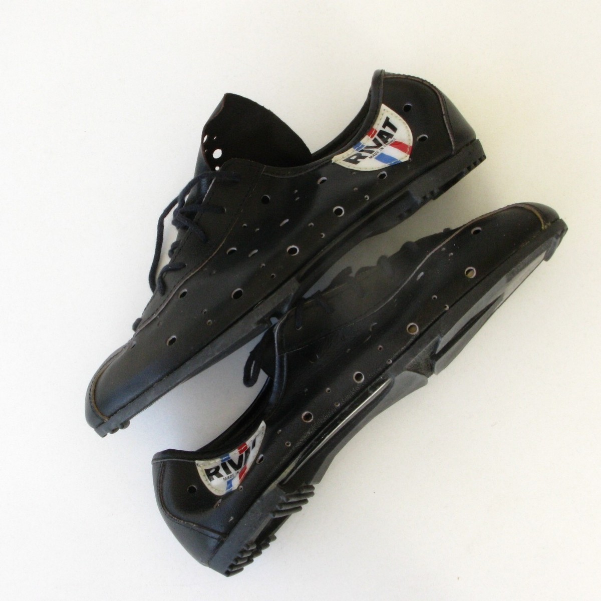 Chaussures cyclisme ancienne RIVAT 523 scarlato Made in France taille 39 / 40