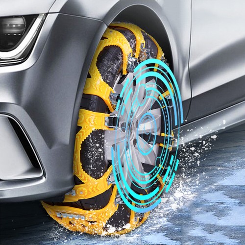 6 PCS Snow Chain Anti-Skid All Season Emergency Winter Driving For Car Truck SUV - Picture 2 of 33