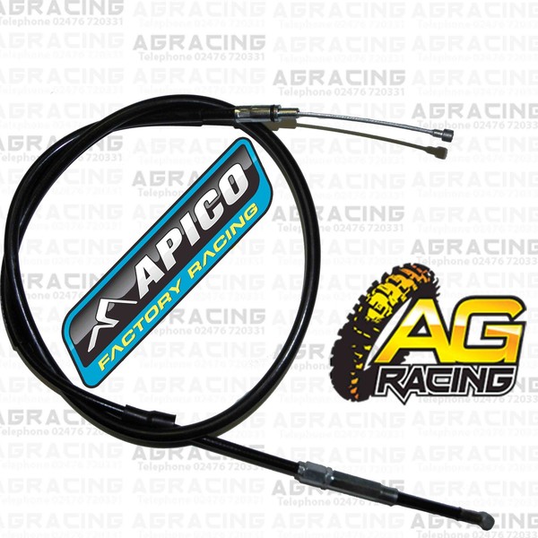 Apico Kupplungszug Schwarz FüR Honda CR 125 1987-1997 87-97-image