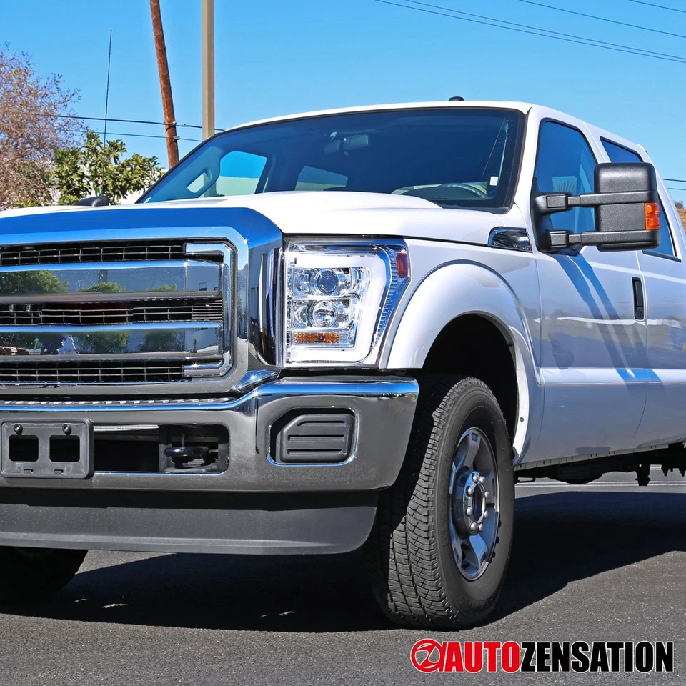 Fit 2011-2016 Ford F250 F350 F450 LED Bar Projector Headlights Headlamps 11-16 - Изображение 4 из 4