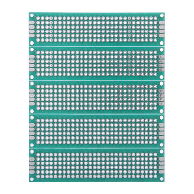 10pcs 2x8cm Double Side Prototyp PCB Verzinntes Breadboard Universal Board AK