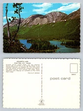 Azouzetta Lake Pines Pass B.C. Canada Vintage Postcard Photo by K. Buchanan