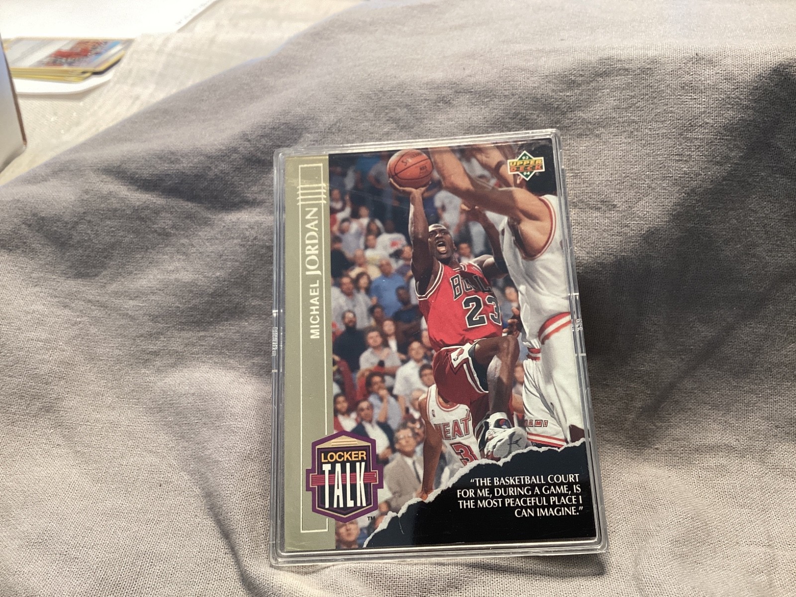 1993 Upper Deck Basketball # LT1 Michael Jordan - Locker Talk