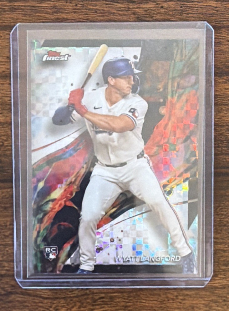 2024 Topps Finest #97 Wyatt Langford Checkerboard Refractor RC