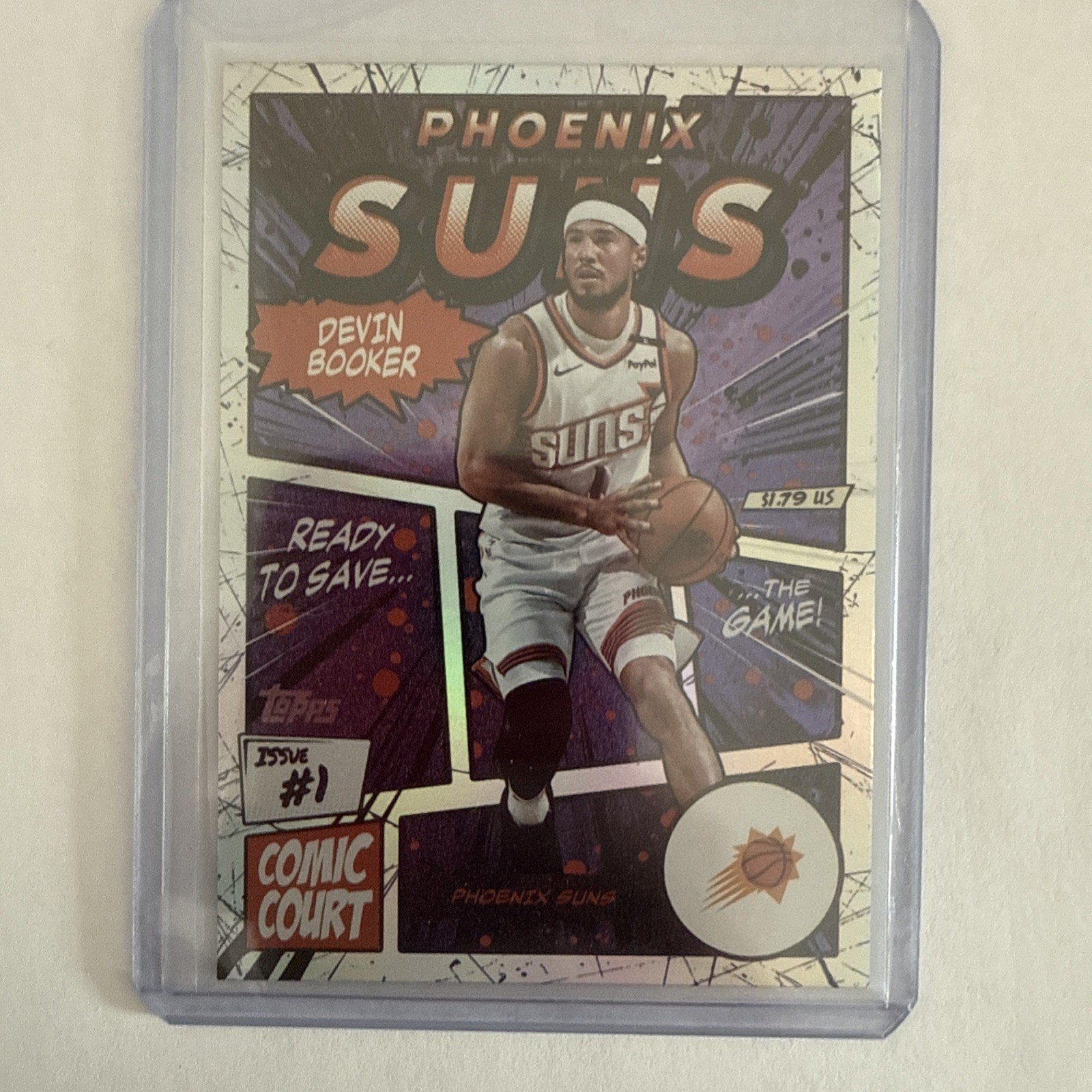 2025-26 Topps Basketball #CC-14 Devin Booker Comic Court SSP Phoenix Suns