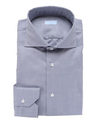 NWT IL SARTORE NAPOLI by VINCENZO DI RUGGIERO SHIRT blue white 41 16