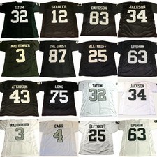 Custom Adult Men's 2025  Black/White Limited All Stitched Jersey NWT Size S-6XL