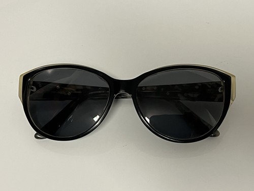 VIA SPIGA 352-S 352S Sunglasses Eyeglasses Frames 55-15-135 Black / Ivory - Picture 13 of 15