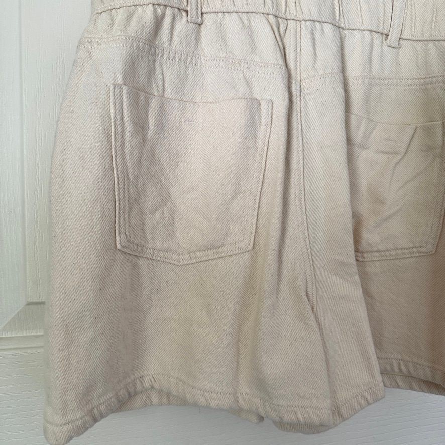 Zara Womens Romper Jumpsuit Size L Cream Denim Utility Playsuit NWT thumbnail 9