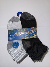 Ed Hardy Boys Quarter Socks 20 Pack Youth Shoe Size 9-3.5 Black White NEW
