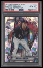 2019 Bowman's Best #21 Carter Kieboom Atomic Refractor PSA 10