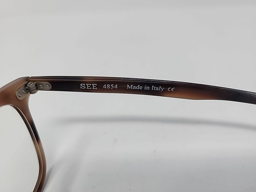 See Eyewear 4854 Brown Made in Italy 52-19-148 For FRAMES ONLY - Picture 7 of 10