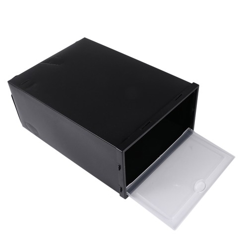 Caja de zapatos espesantes de 6 piezas estuche de zapatos transparente zapatos de plástico apilables - Imagen 6 de 11