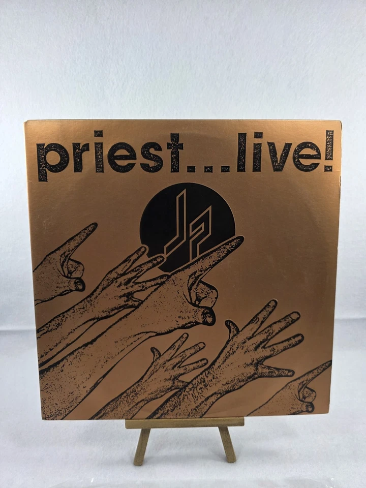 Judas Priest "Priest...Live! Vinyl LP w/ Authentic Concert Backstage Memorabilia Foto 2 de 4