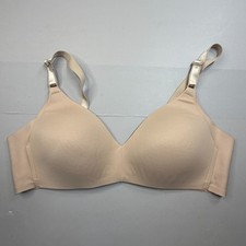 Warners No Side Effects Bra 36C Padded Back Smoothing Wireless 01056