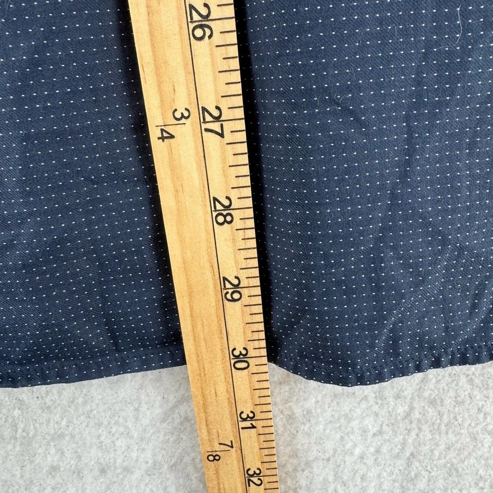 Camisa Ted Baker Para Hombre Grande Azul Con Botones Manga Larga Calce Moderno Preppy 4 Foto 4 de 4