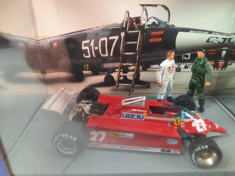Brumm Ferrari 126 CK #27 Gilles Villeneuve Istrana 1981 pilota F-104 1/43 AS38B - Immagine 2 di 3
