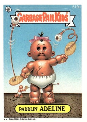 Garbage Pail Kids Topps Series 13 #519a Paddlin Adeline