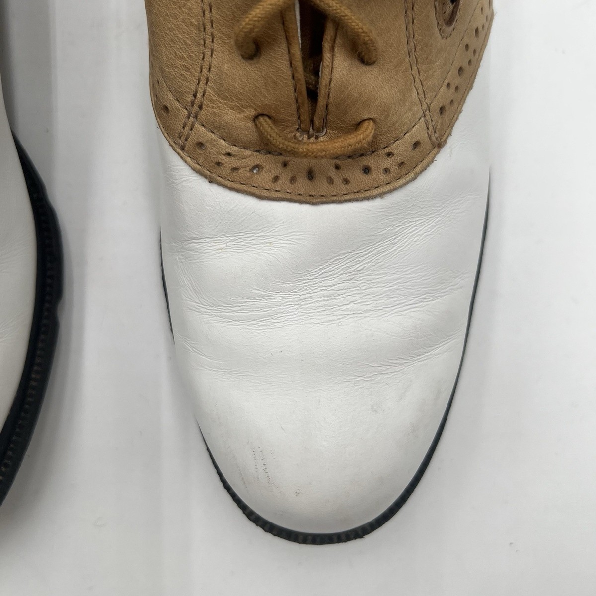 Nike Golf Shoes Men's 7 Vintage Saddle Two Tone Brown Leather
