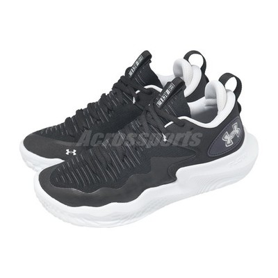 Under Armour W Flow Ace Low UA Black White Women Volleyball Shoes 3027084-001