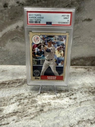 2017 Topps Aaron Judge Rookie #87-58 1987 30th Anniversary Yankees PSA 9