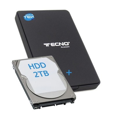 TecnoAccessori TC-302U3 External HDD Enclosure 2.5'' 2TB USB 3.0 Plug And Play