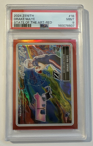 Drake Maye [Red] #18 2024 Panini Zenith State of the Art card