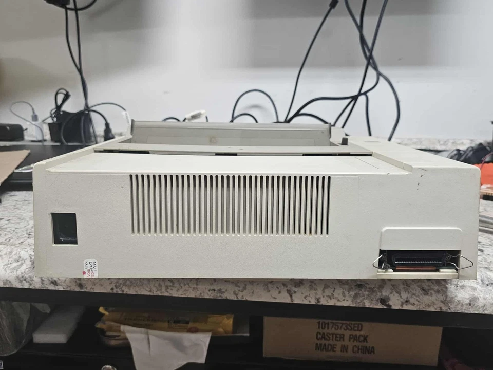 Vintage Retro Clean IBM ProPrinter I Dot Matrix Printer PN 4201-001 Powers Feeds - Image 4 of 4