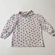 Vintage Oshkosh B gosh Floral Turtleneck Baby 18 Mos Made In USA
