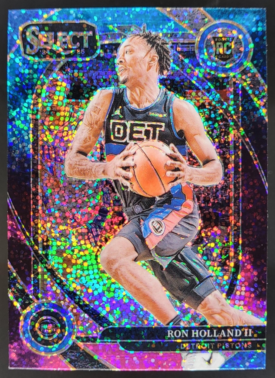 2024-25 Panini Select Ron Holland II Courtside Cosmic Prizm RC Pistons EW