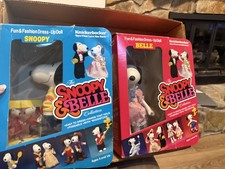  1983 Knickerbocker Snoopy & Belle Dolls fash...