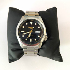 Seiko 5 SRPE57K1 Automatic Black Dial Day/Date 100m Steel Bracelet Box