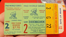 VINTAGE 1960 WORLD SERIES GAME 2 TICKET STUB YANKEES PIRATES MICKEY MANTLE 2 HR