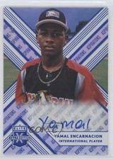 2018 Elite Extra Edition Aspirations Blue 27/50 Yamal Encarnacion #184 Auto g2u