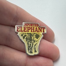 Vintage Imported Elephant Beer Carlsberg Brewery Logo Advertising Enamel Pin