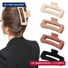 4 Pack 5 Inch Extra Large Claw Clips for Thick Hair, Matte Non-slip XL Big Claw