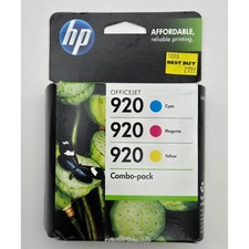 HP 920 Genuine OEM Ink Combo Pack Cyan Magenta Yellow Sealed Expired 2012