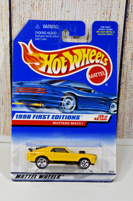 Hot Wheels 1998 First Editions 29/40 - Mustang Mach 1 - #670 - New On Card