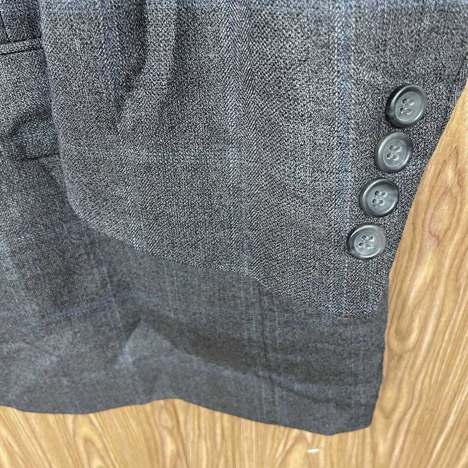 Abrigo deportivo Joseph and Feiss dorado para hombre 56R marrón azul ventana 100 % lana Foto 3 de 4